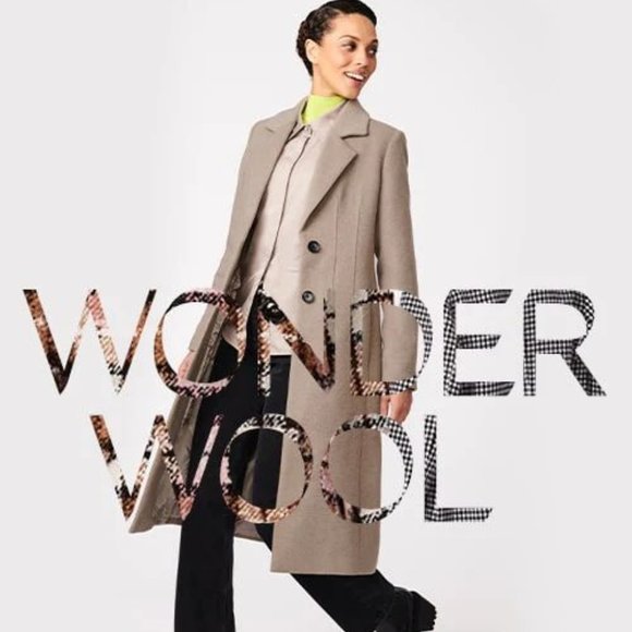 BERNARDO ESSENTIALS LADIE'S PURE WOOL SWEATER COAT W/METAL ACCENTED BUTTONS - Picture 13 of 17